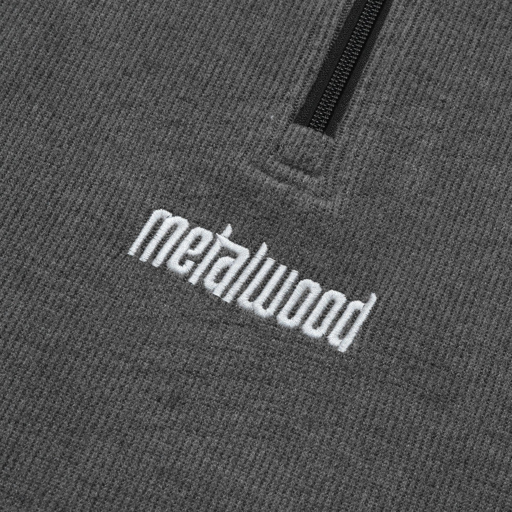 Contrast Stitch Quarter Zip Pullover