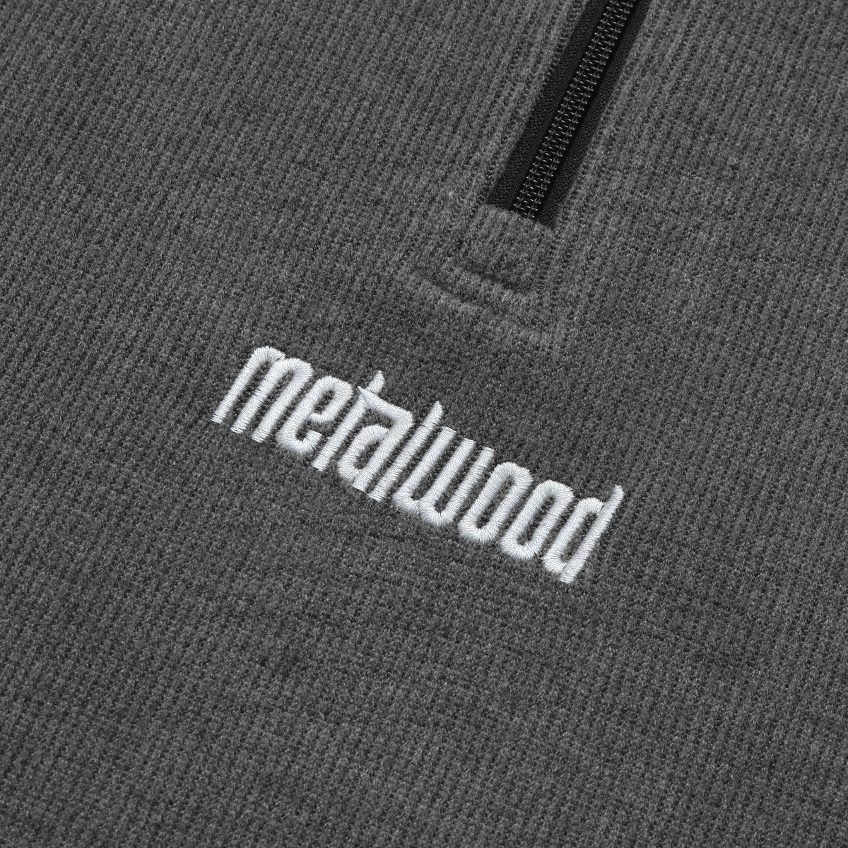 Contrast Stitch Quarter Zip Pullover