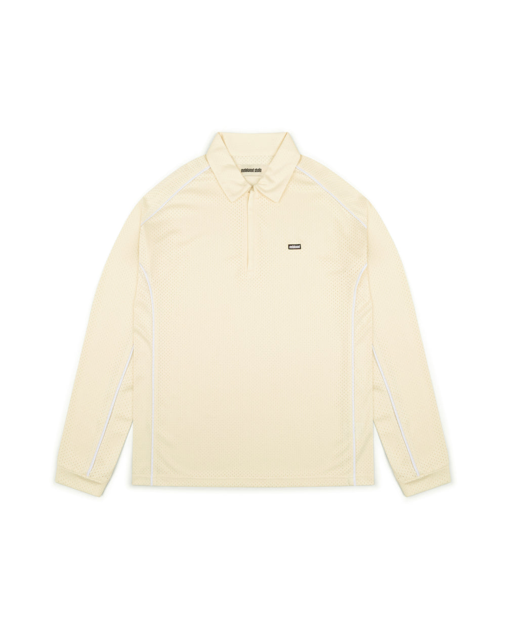 Piped Longsleeve Quarter Zip Polo