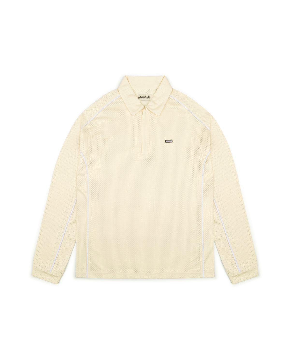 Piped Longsleeve Quarter Zip Polo