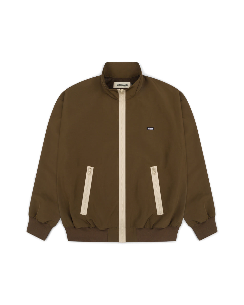 Contrast Zip Windbreaker