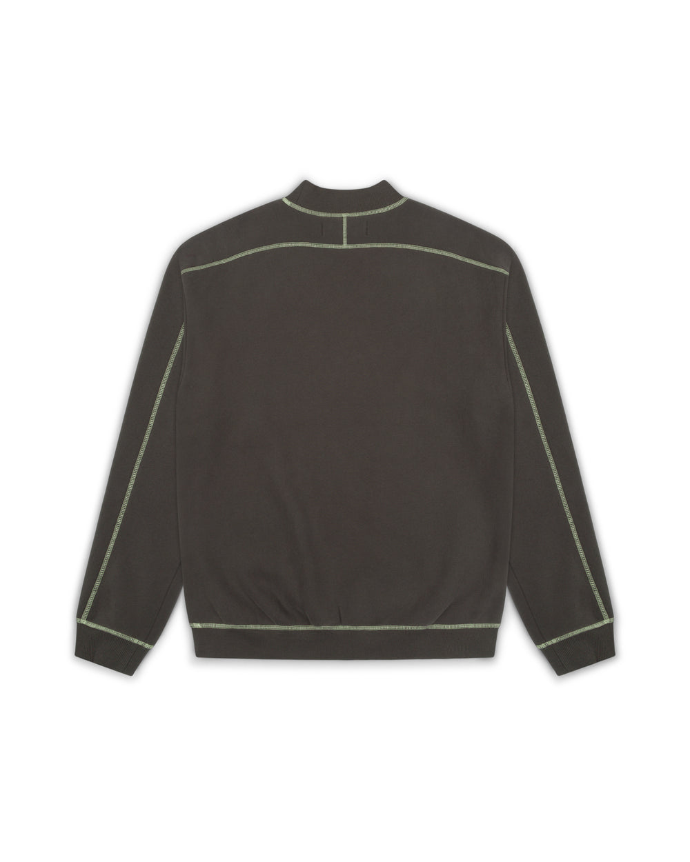 Contrast Stitch Mock Neck Sweatshirt