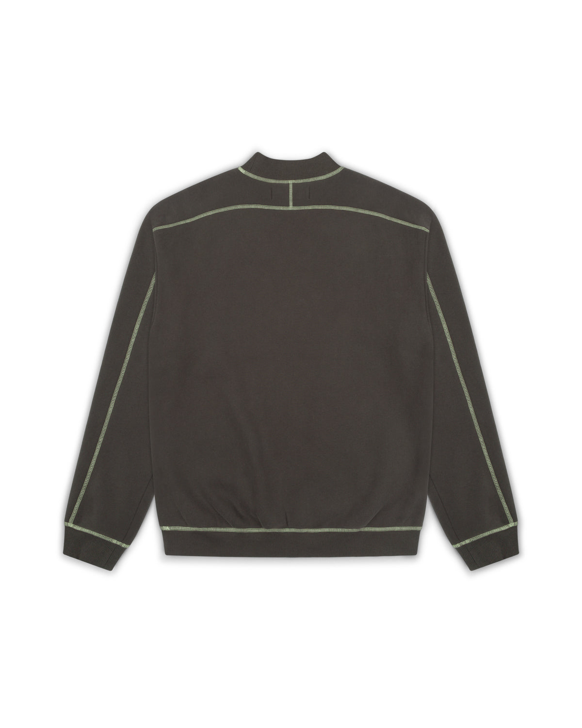 Contrast Stitch Mock Neck Sweatshirt