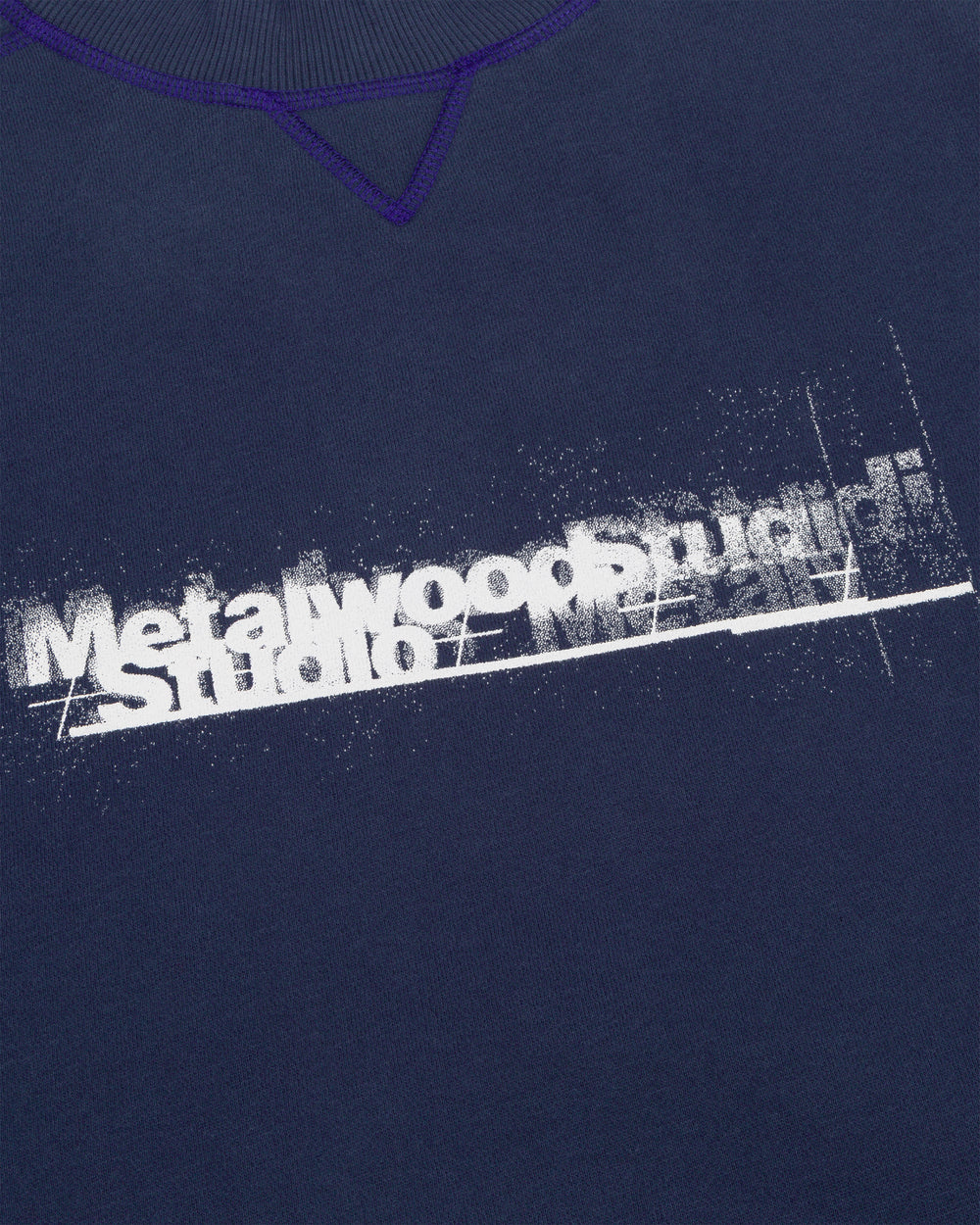 Contrast Stitch Mock Neck Sweatshirt