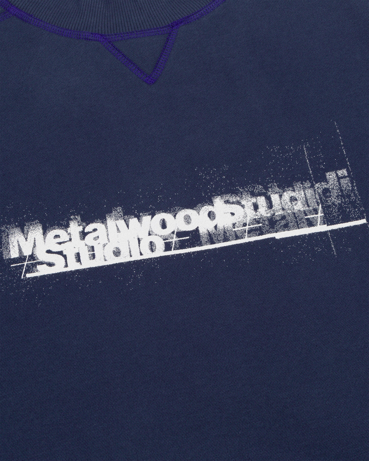 Contrast Stitch Mock Neck Sweatshirt