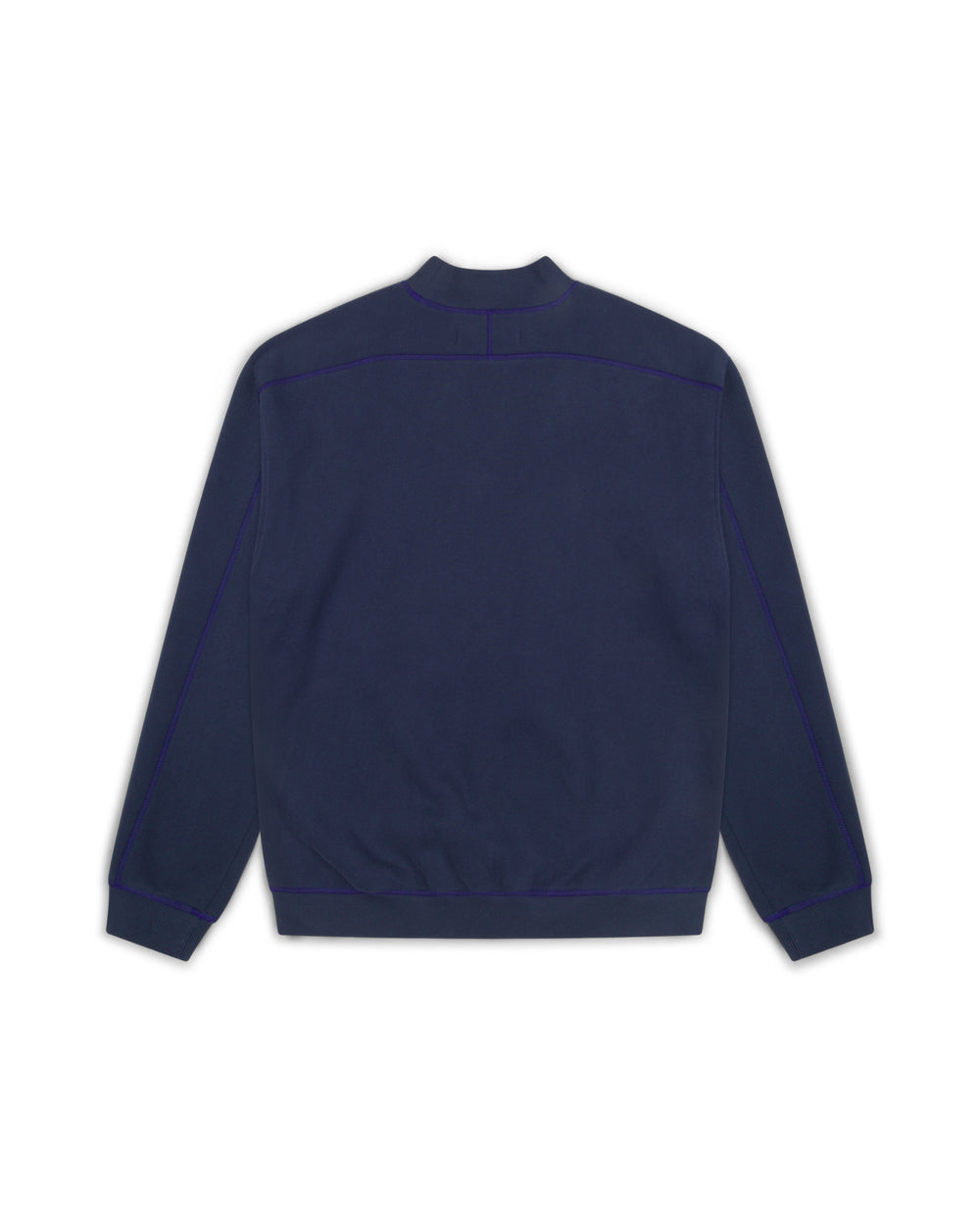 Contrast Stitch Mock Neck Sweatshirt