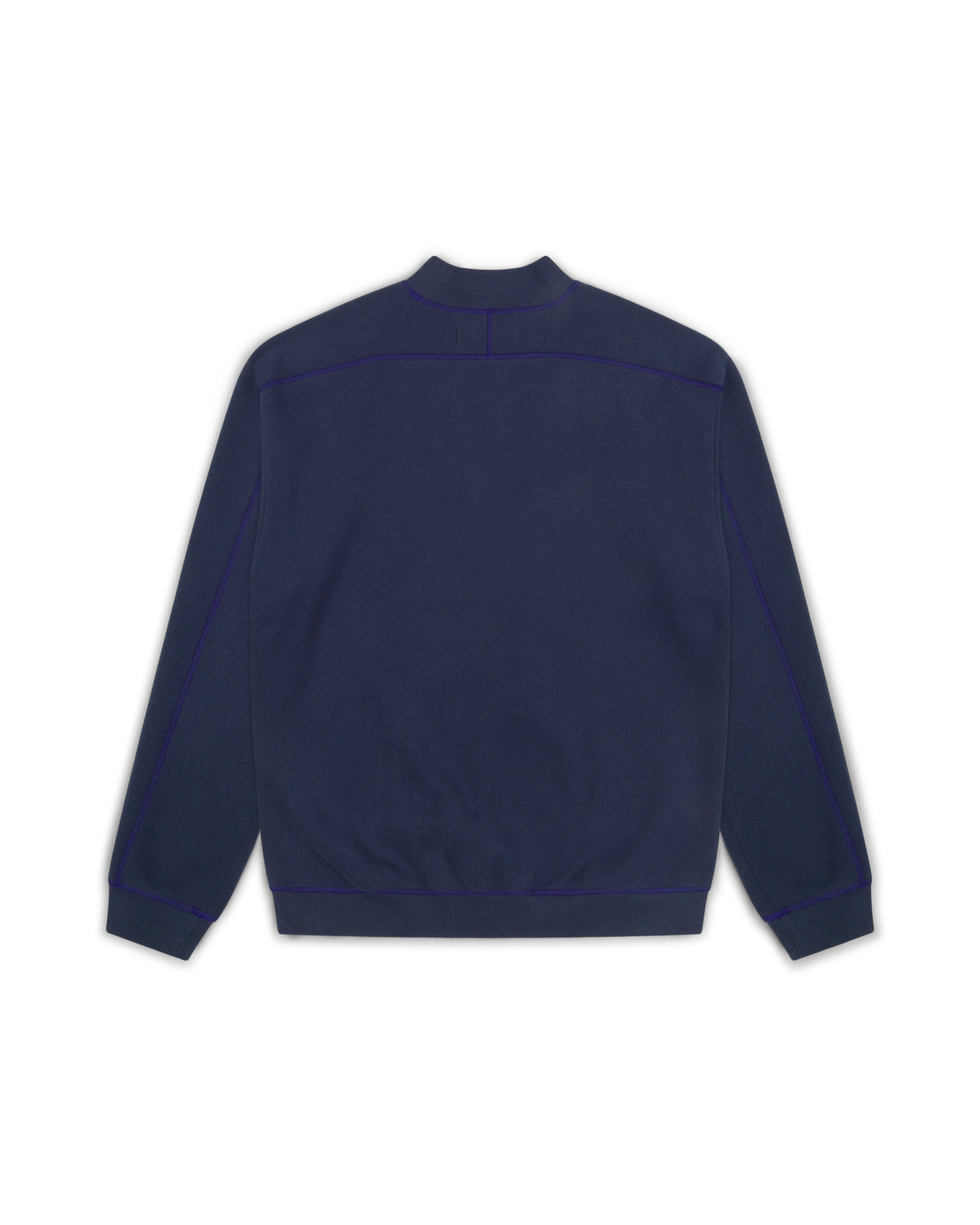 Contrast Stitch Mock Neck Sweatshirt