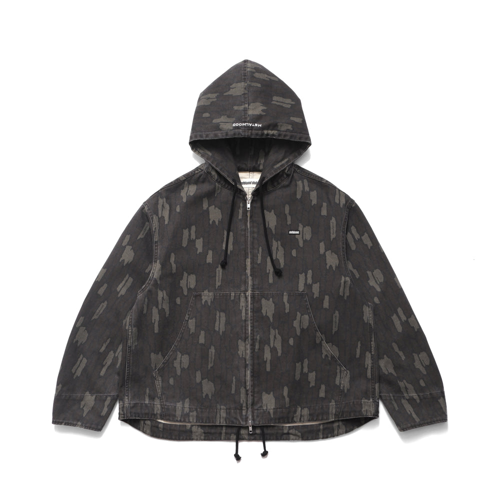 Cotton Twill Zip Hoodie