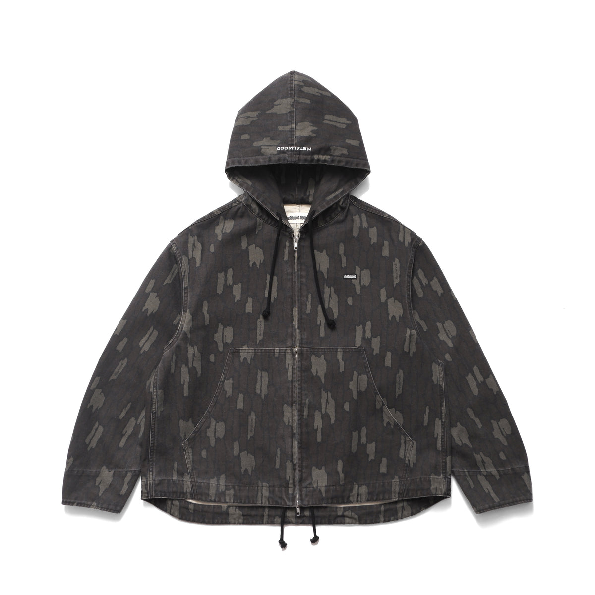 Cotton Twill Zip Hoodie