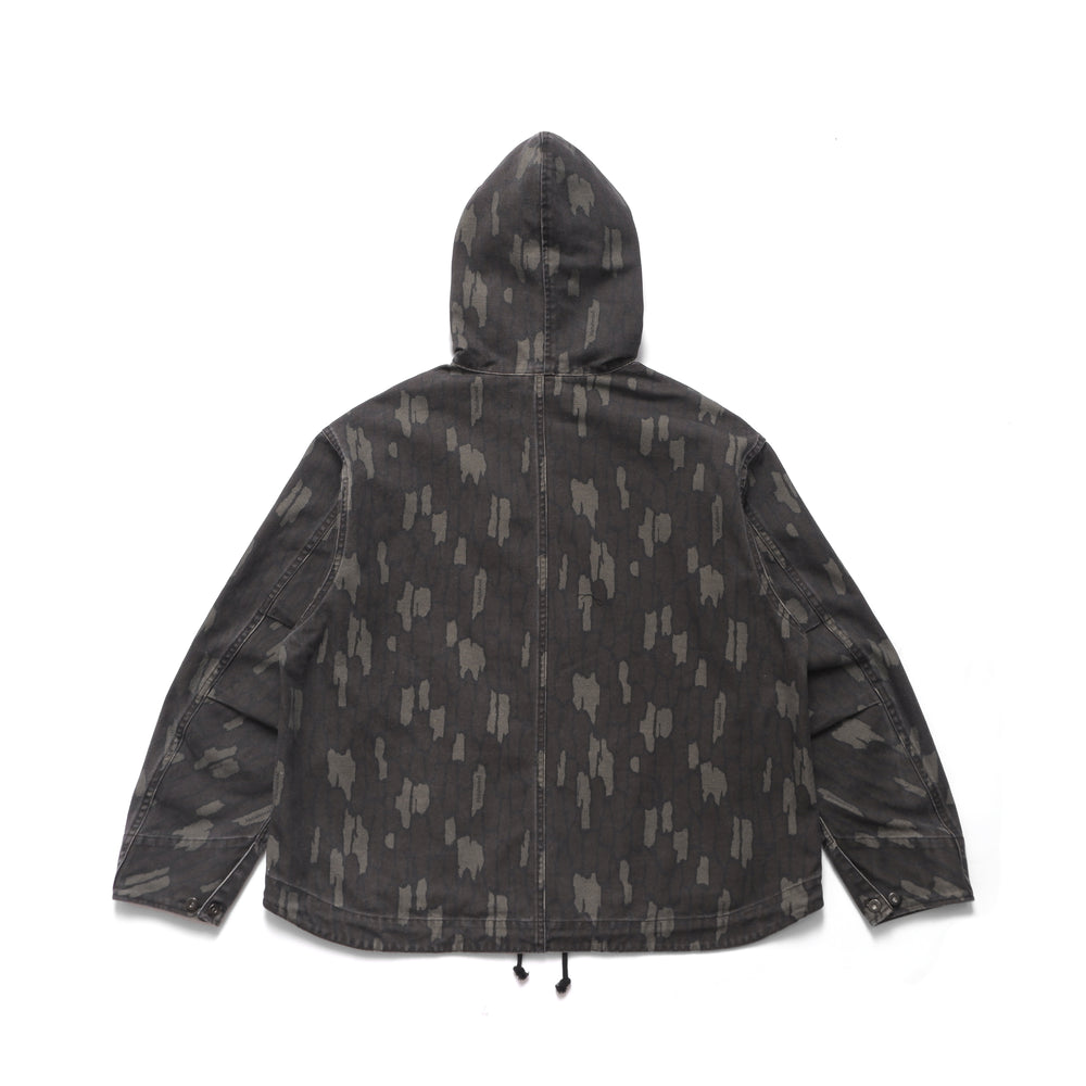 Cotton Twill Zip Hoodie