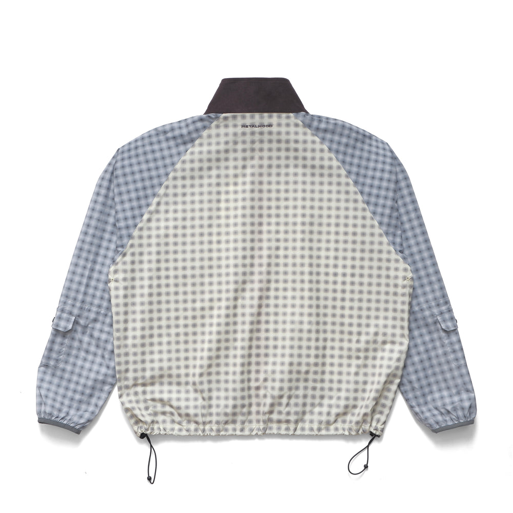 Double Plaid Windbreaker Jacket