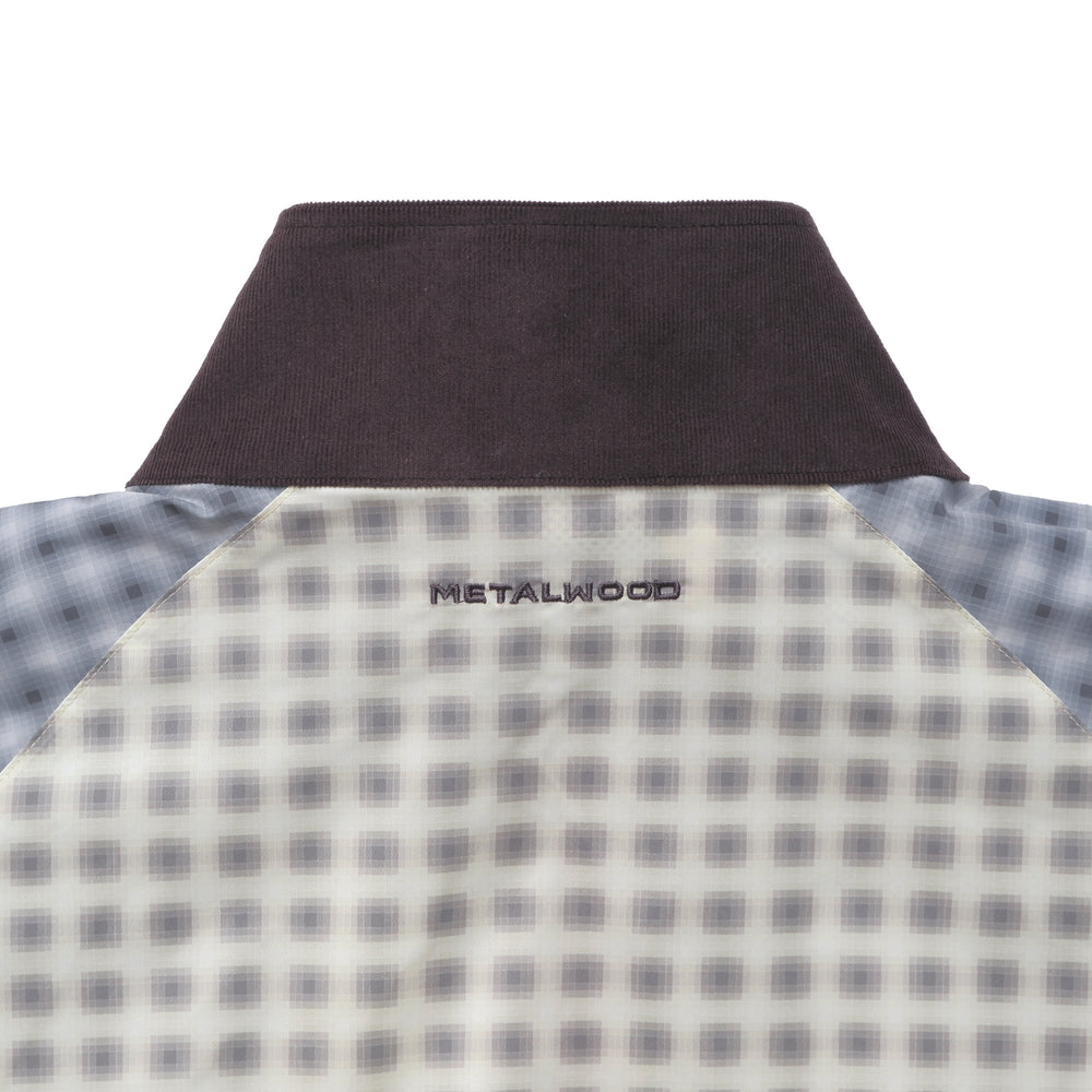 Double Plaid Windbreaker Jacket