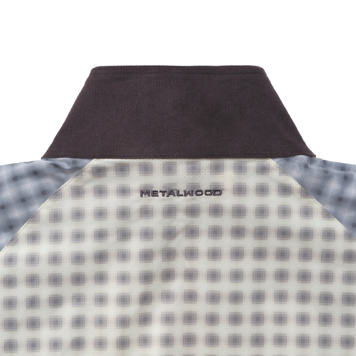 Double Plaid Windbreaker Jacket