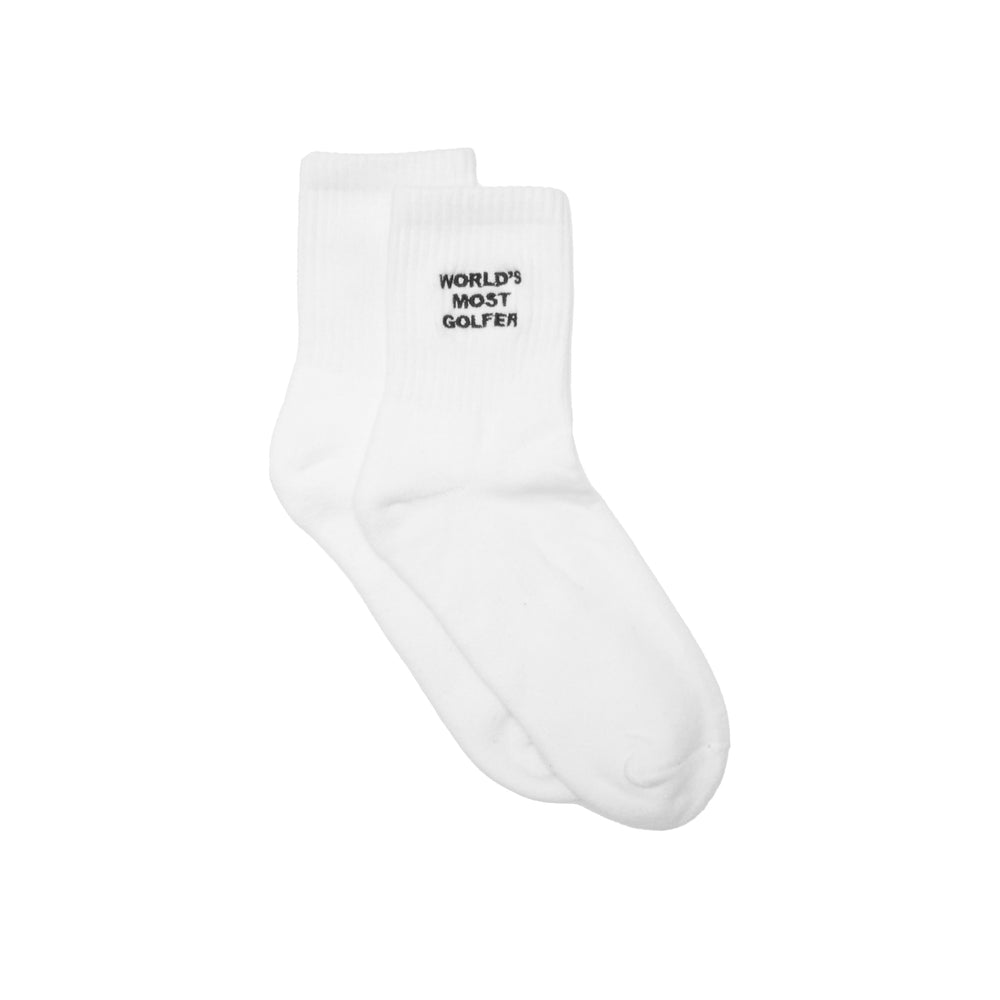 World's Most Golfer Quarter Sock
