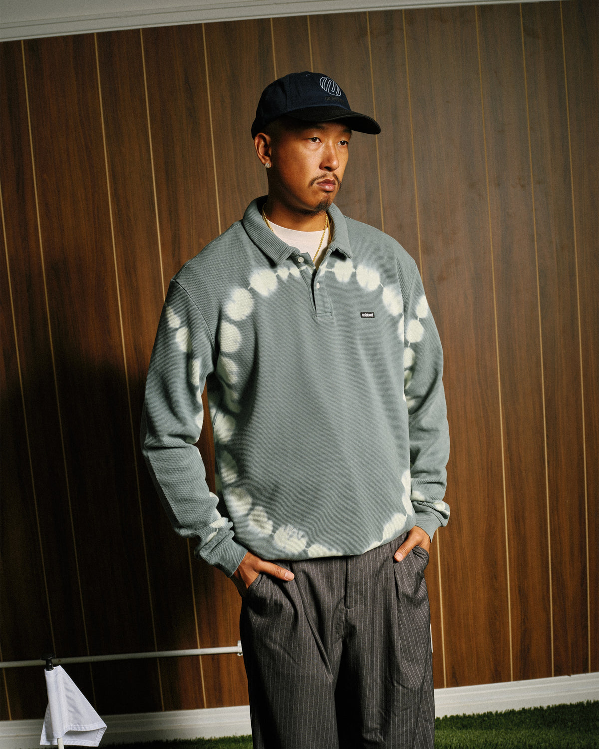 Mini Metal Logo Longsleeve Thermal Polo