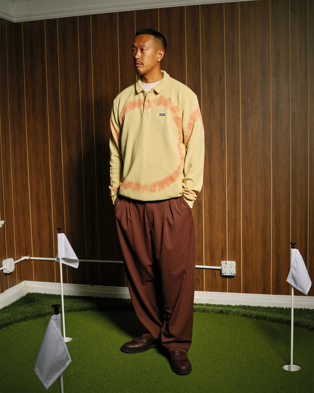 Elastic Waist Baggy Pant