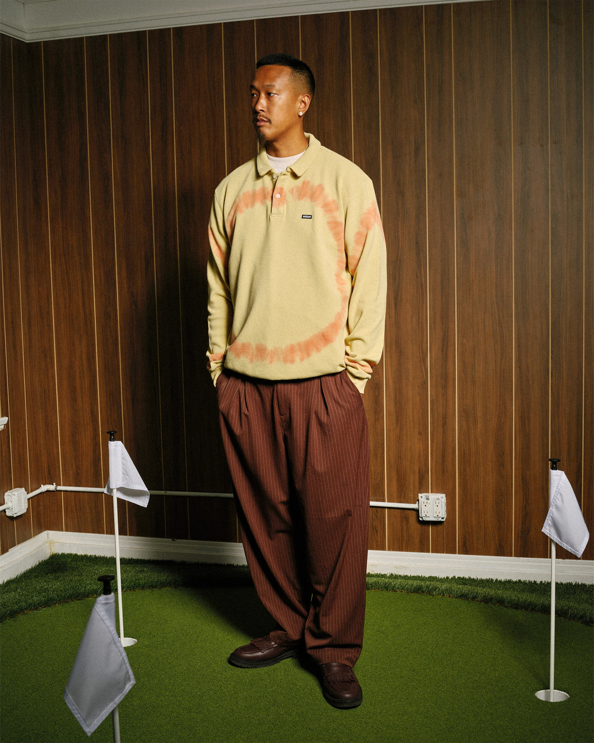 Elastic Waist Baggy Pant