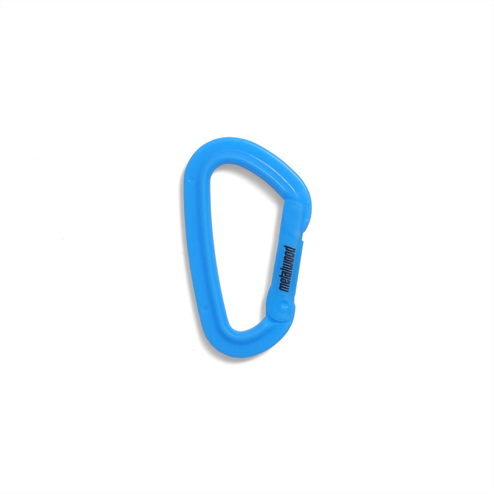 Metal Logo Luminous Carabiner in Blue One Size