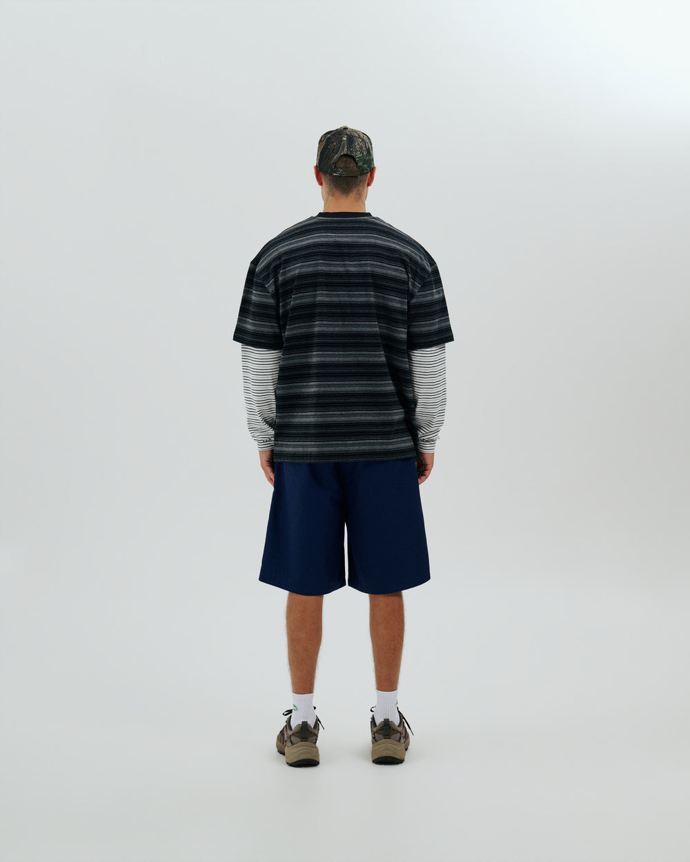 Double Layer Striped T-Shirt