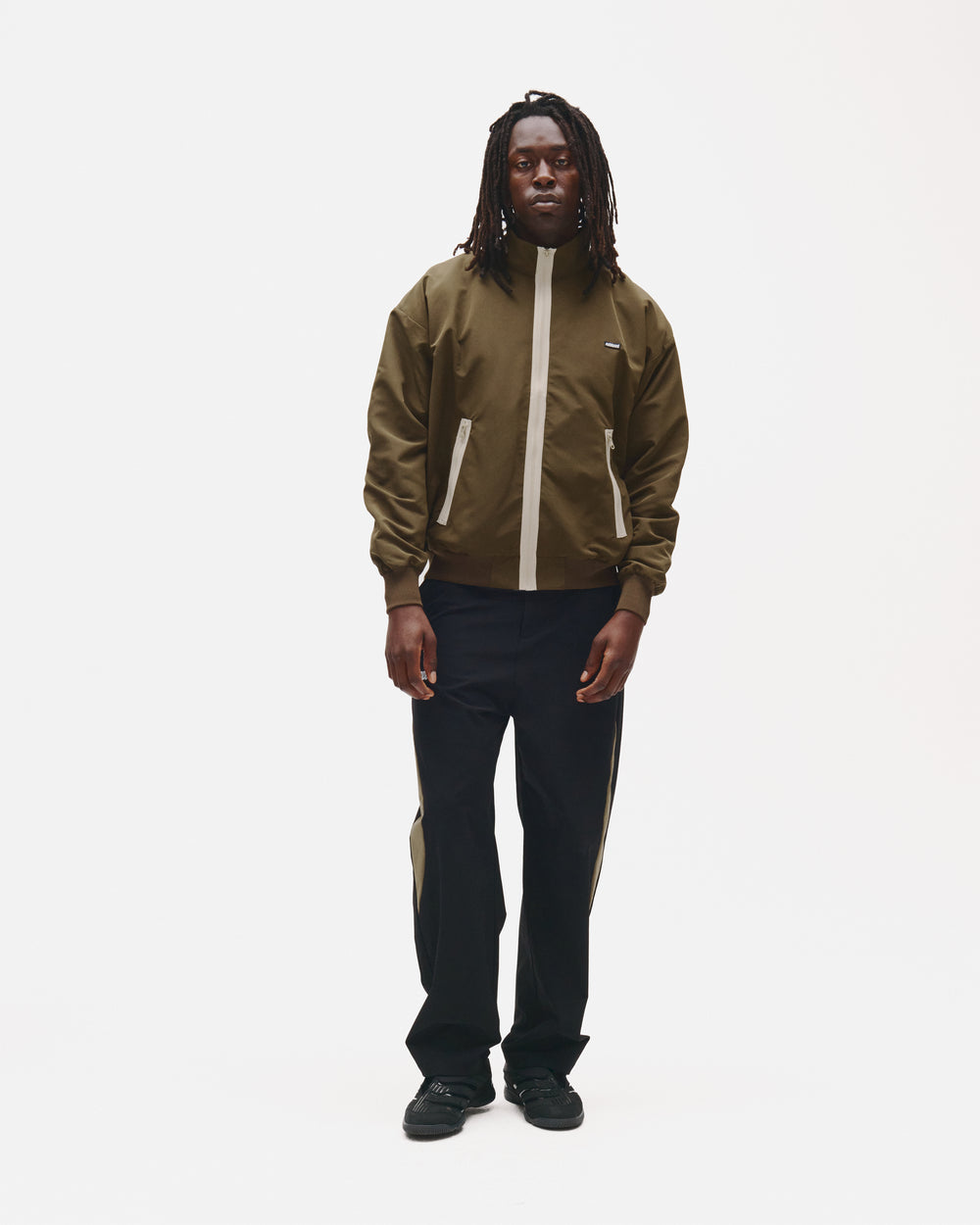 Contrast Zip Windbreaker