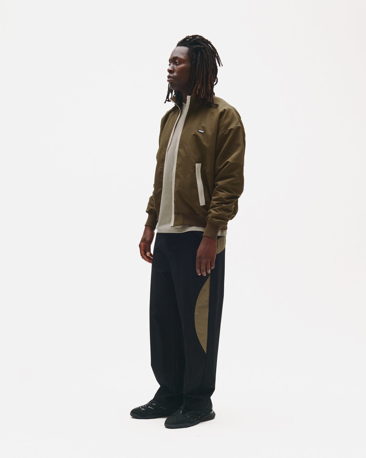 Contrast Zip Windbreaker