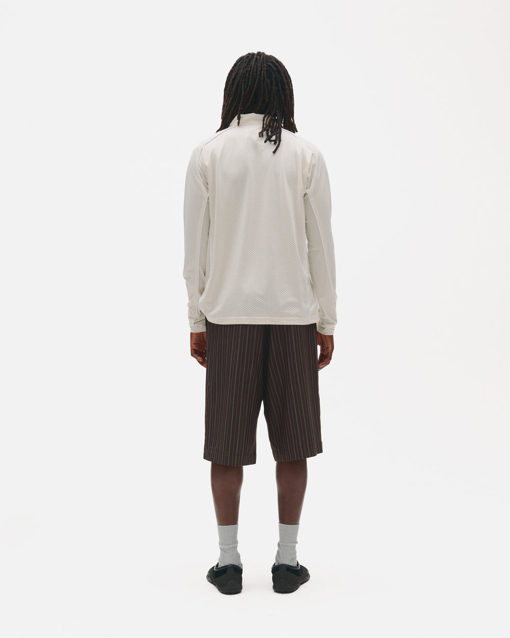 Piped Longsleeve Quarter Zip Polo