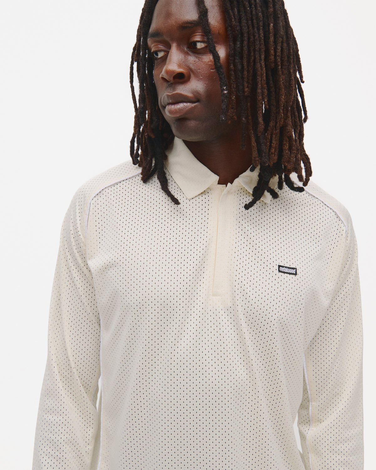 Piped Longsleeve Quarter Zip Polo
