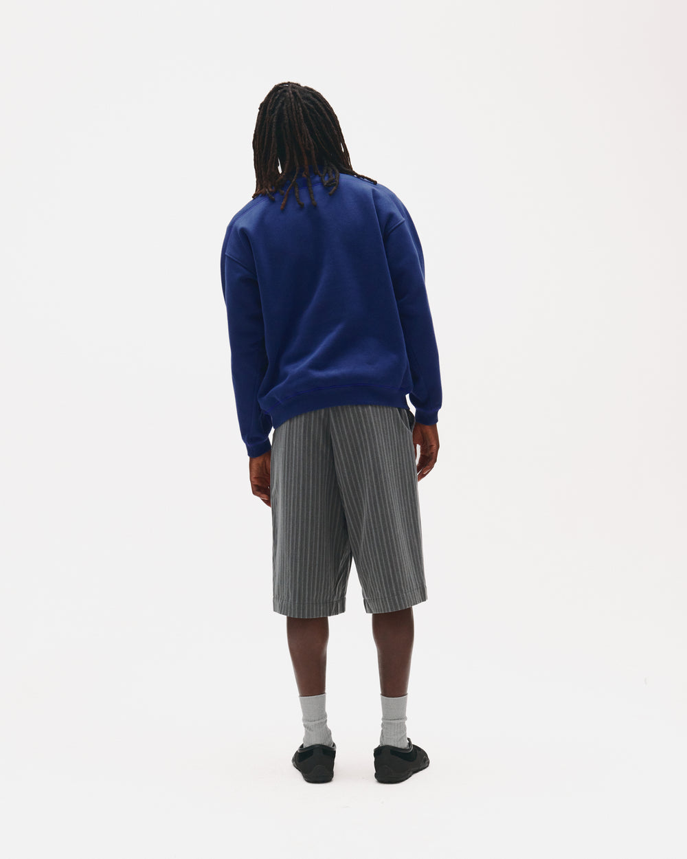 Contrast Stitch Mock Neck Sweatshirt