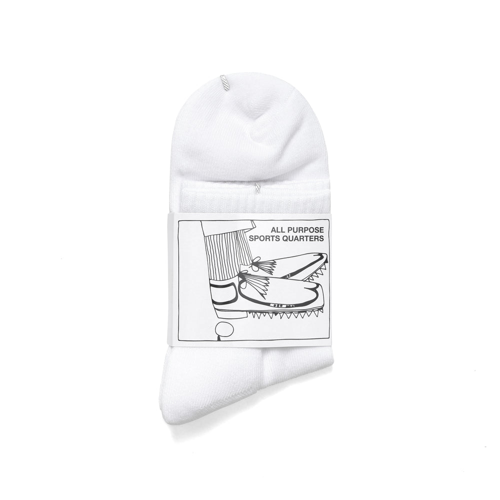 Metal Logo Quarter Sock